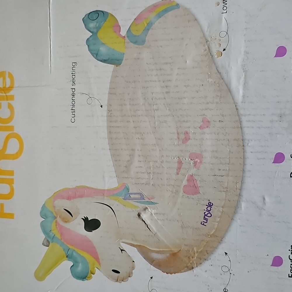 Unicorn Magic RideOn Inflatable Pool Party Float Swimming Lounge Raft New in Box - Picture 6 of 9